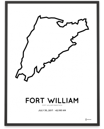 2017 Fort William marathon course poster