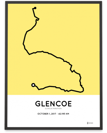 2017 Glencoe marathon course poster