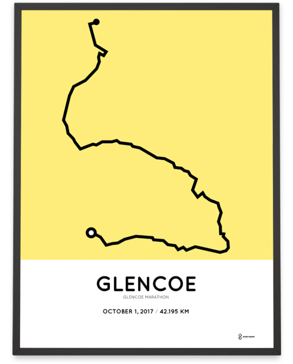 2017 Glencoe marathon course poster