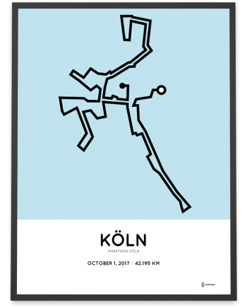2017 Koln marathon course poster