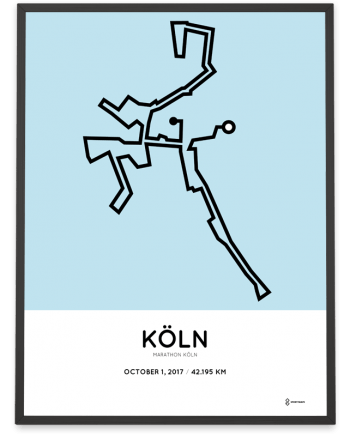 2017 Koln marathon course poster