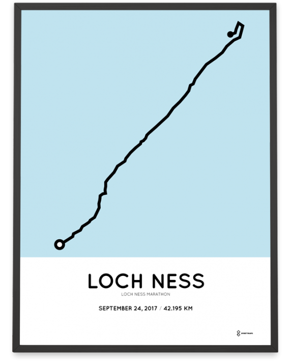 2017 Loch Ness marathon course poster