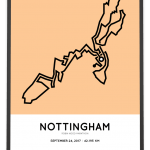 2017 Robin Hood marathon course poster