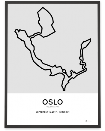 2017 Oslo maraton course poster