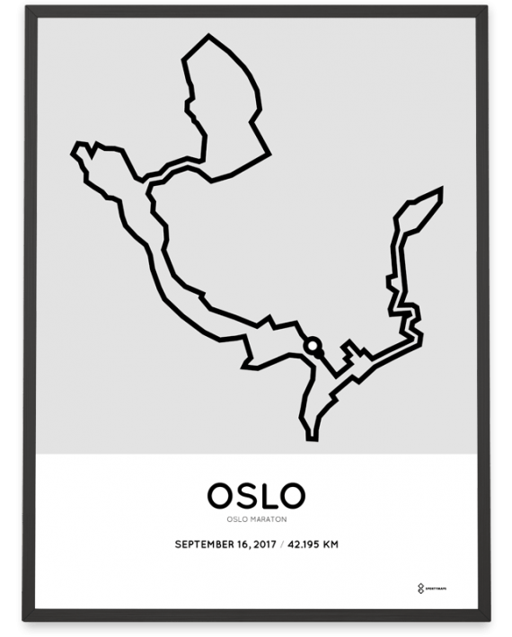 2017 Oslo maraton course poster