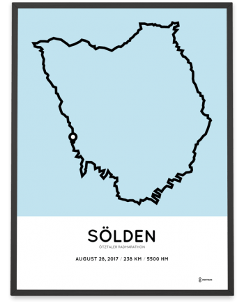 2017 Otztaler radmarathon course poster