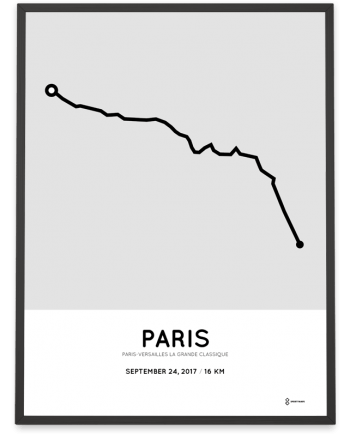 2017 Paris-Versailles La Grande Classique parcours poster