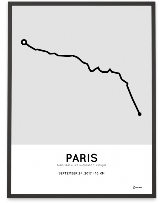 2017 Paris-Versailles La Grande Classique parcours poster