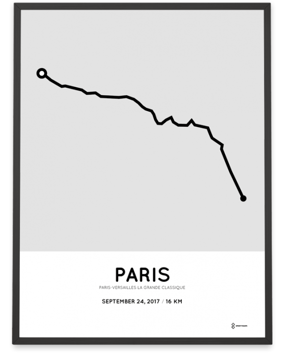 2017 Paris-Versailles La Grande Classique parcours poster