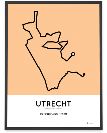 2017 Singelloop Utrecht 10k parcours poster