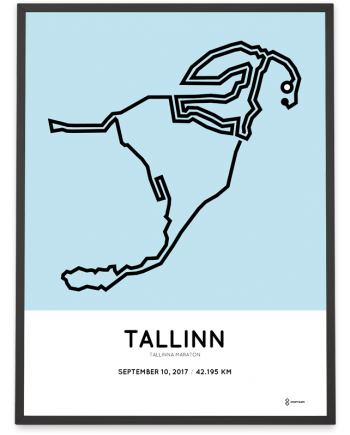 2017 Tallinn marathon course poster