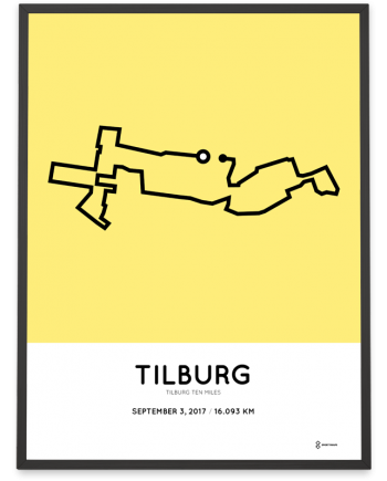 2017 Tilburg ten miles course poster