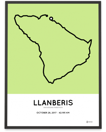 2017 snowdonia marathon course poster