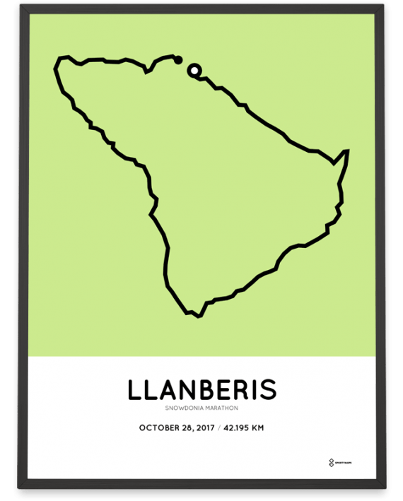 2017 snowdonia marathon course poster