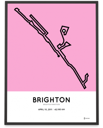 2011 Brighton marathon course poster