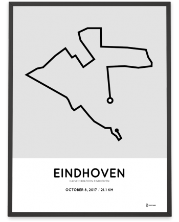 2017 Eindhoven half marathon course poster
