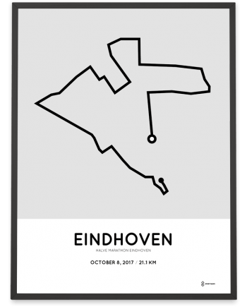 2017 Eindhoven half marathon course poster