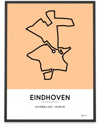 2017 Eindhoven marathon route poster