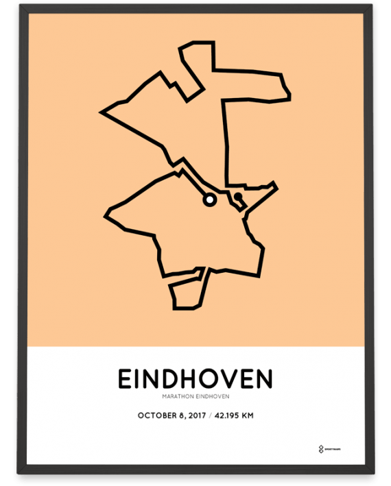 2017 Eindhoven marathon route poster