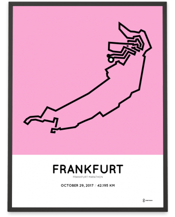 2017 Frankfurt marathon strecke poster