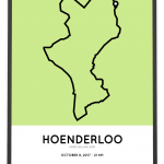 2017 Hoge Veluwe Loop half marathon parcours poster