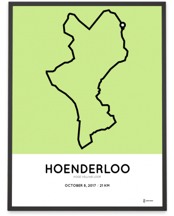 2017 Hoge Veluwe Loop half marathon parcours poster