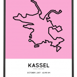 2017 Kassel marathon streckemap poster
