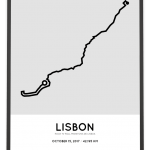 2017 Maratona de Lisboa course poster