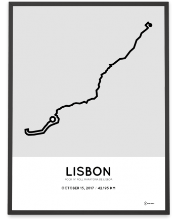 2017 Maratona de Lisboa course poster