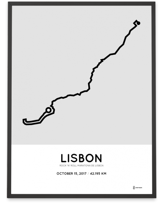 2017 Maratona de Lisboa course poster