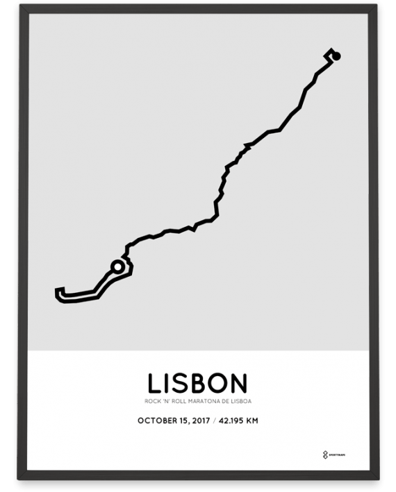 2017 Maratona de Lisboa course poster