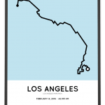 2017 Los Angeles marathon course poster