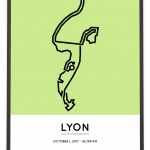 2017 Lyon marathon parcours poster