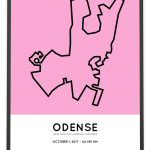 2017 Hans Christian Andersen Odense marathon course print