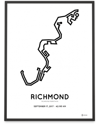 2017 Richmond-Runfest marathon course postern