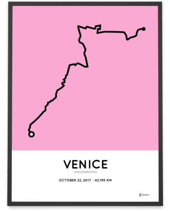 2017 Venice marathon course poster