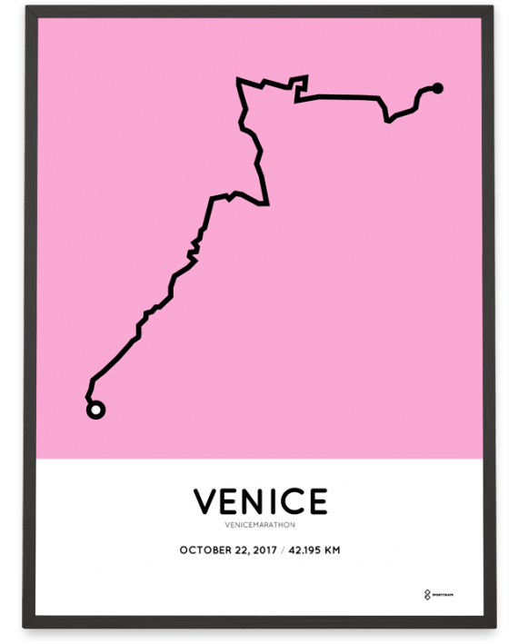 2017 Venice marathon course poster