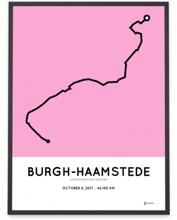 2017 Wandelmarathon zeeland route print