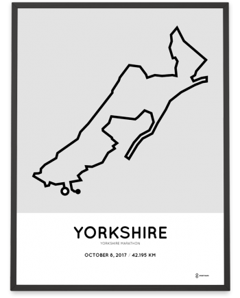 2017 Yorkshire marathon course poster