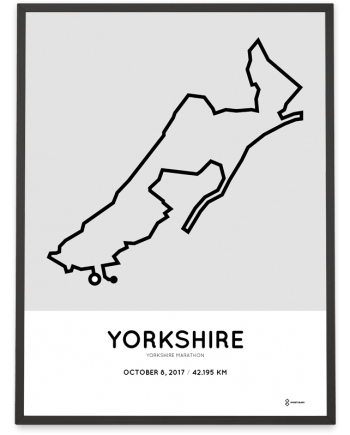 2017 Yorkshire marathon course poster