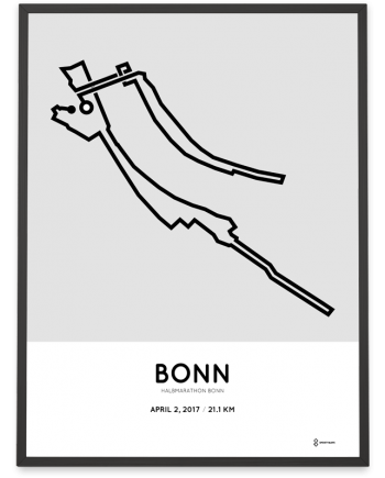 2017 Bonn halbmarathon strecke poster