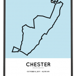 2017 Chester marathon course print