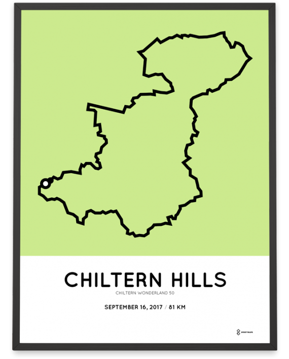2017 Chiltern Wonderland 50 course poster