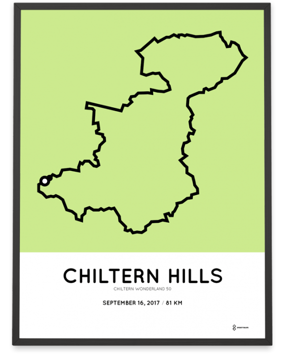 2017 Chiltern Wonderland 50 course poster