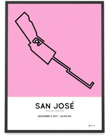 2017 Costa Rica marathon course poster