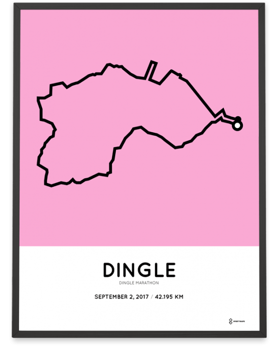 2017 Dingle marathon course poster