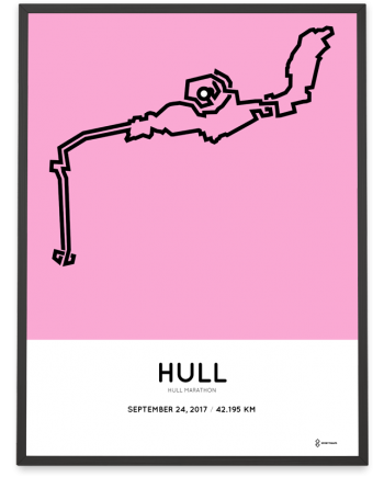 2017 Hull marathon course poster
