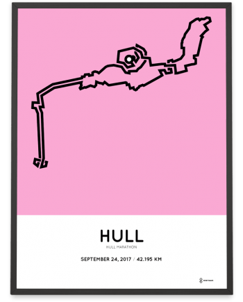 2017 Hull marathon course poster