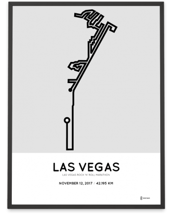 2017 Las Vegas marathon course poster