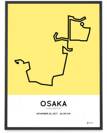 2017 Osaka marathon course poster